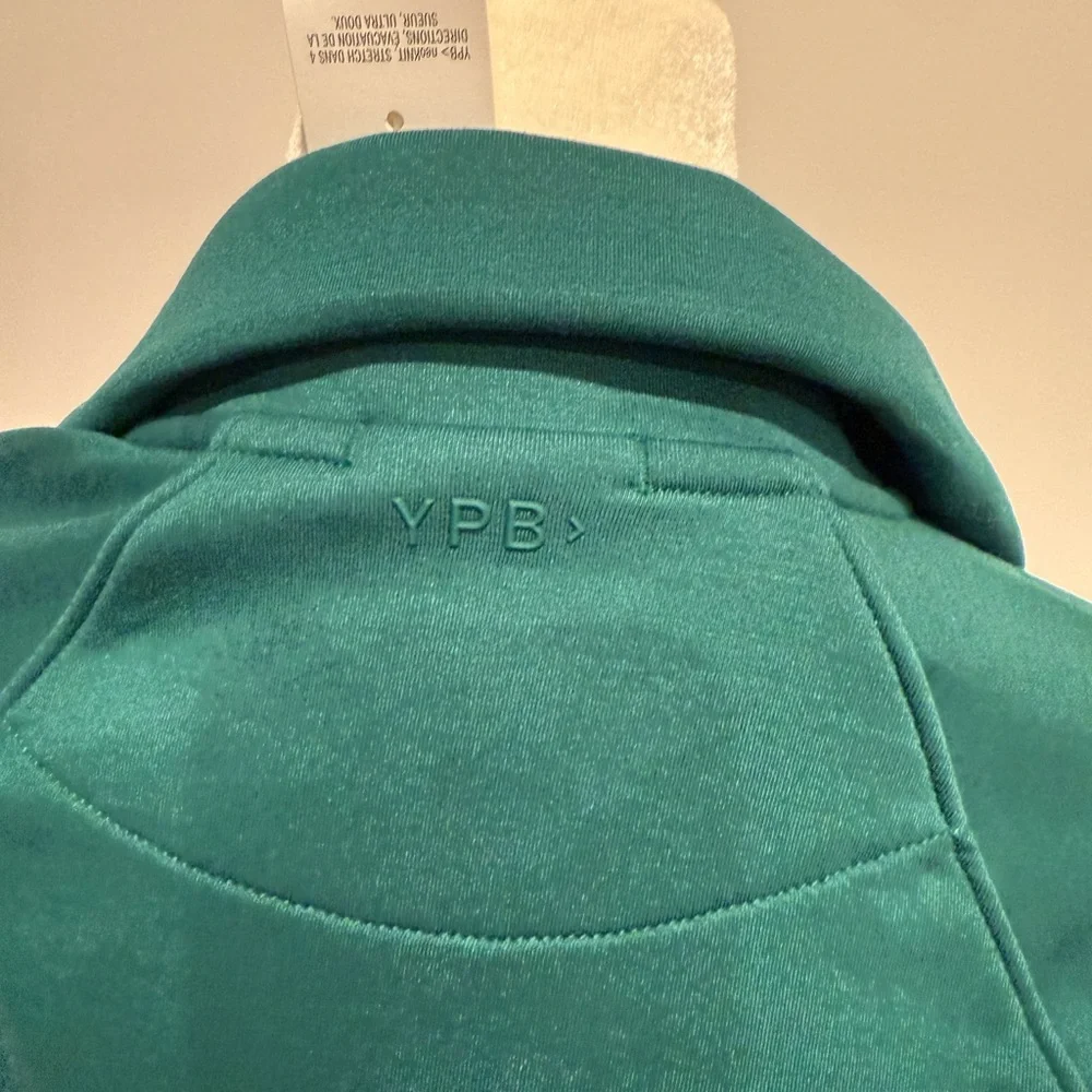 YPB Your Personal Best Neoknit 1/2 Zip Pullover Green Abercrombie Active xs - Picture 3 of 5